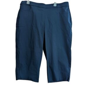 Tummy Slimming Navy Blue Capri Pants – 18W – Comfort Fit – NWT (Alfred Dunner)